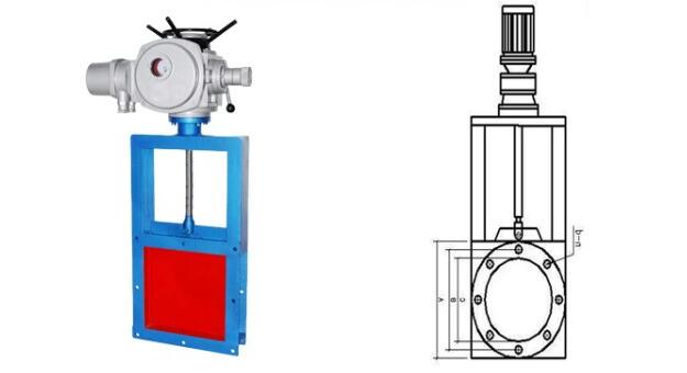 電動(dòng)方形閘板閥如何安裝、結(jié)構(gòu)圖