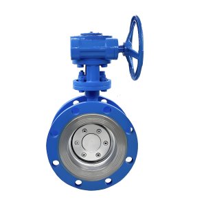 耐高溫硬密封法蘭蝶閥D343H-16C，DN100