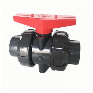 帶平臺(tái)的UPVC承插球閥，可加裝電氣動(dòng)執(zhí)行