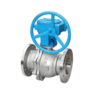 Q341F-16P DN50，DN100不銹鋼渦輪法蘭球閥