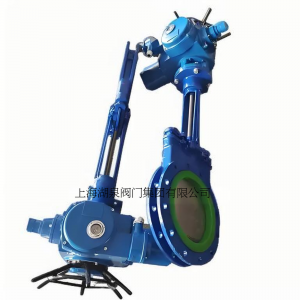 電動刀閘閥PZ973-16 DN350，DN400排渣、處理顆